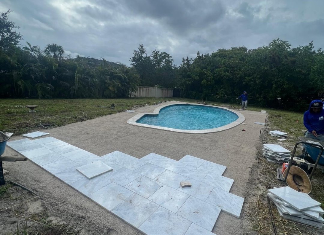 Pool Decks by Hero’s Pavers in Palm Beach County
