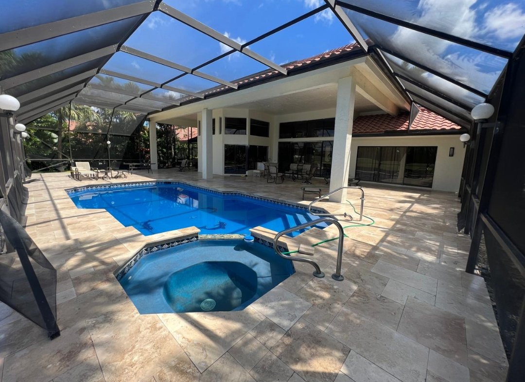 Travertine & Marble by Hero’s Pavers in Palm Beach County
