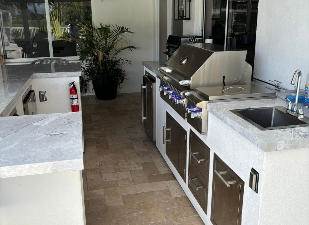 Outdoor Kitchens by Hero’s Pavers in Palm Beach County