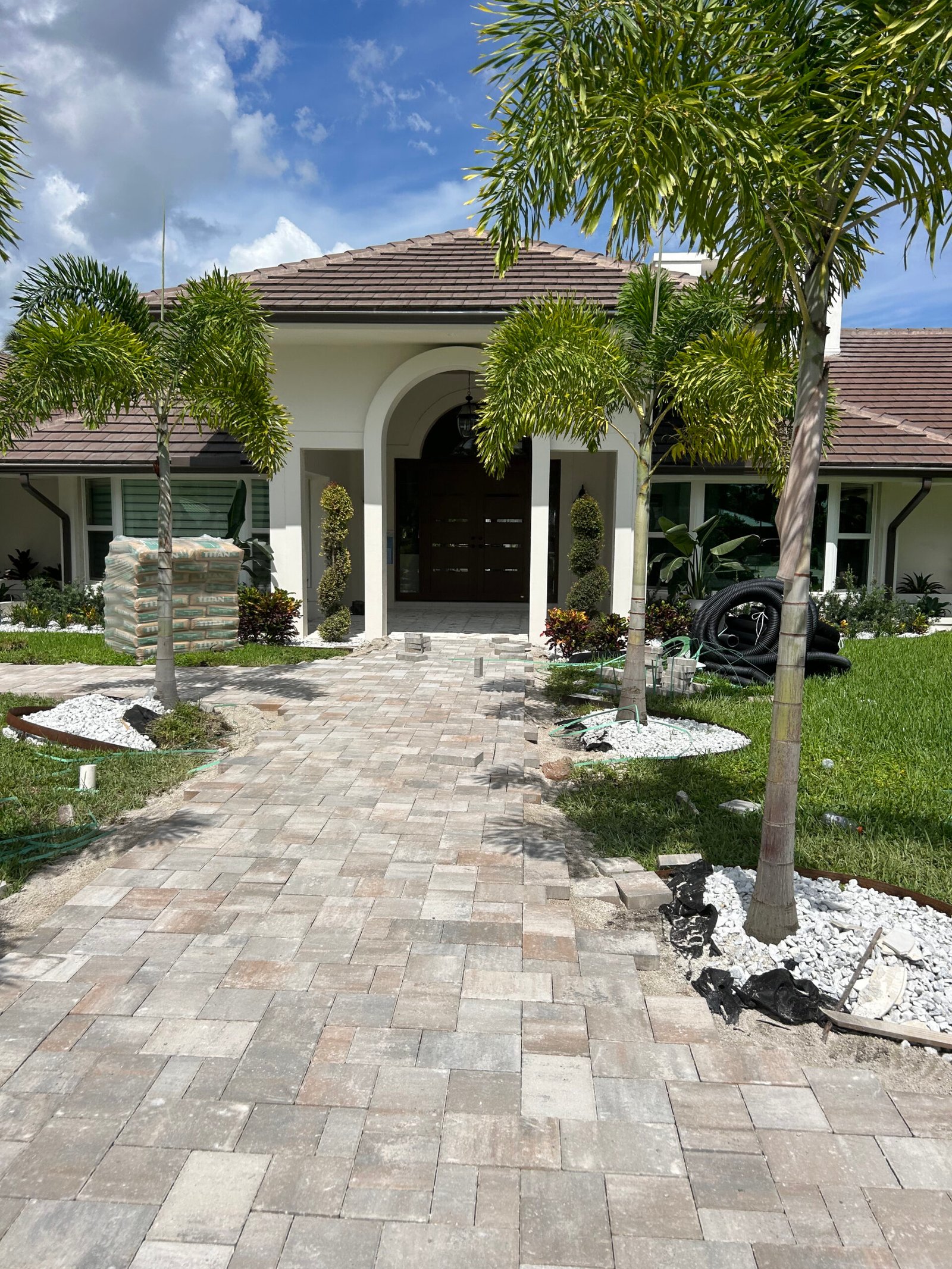 Paver job in Lake Worth by Hero’s Pavers