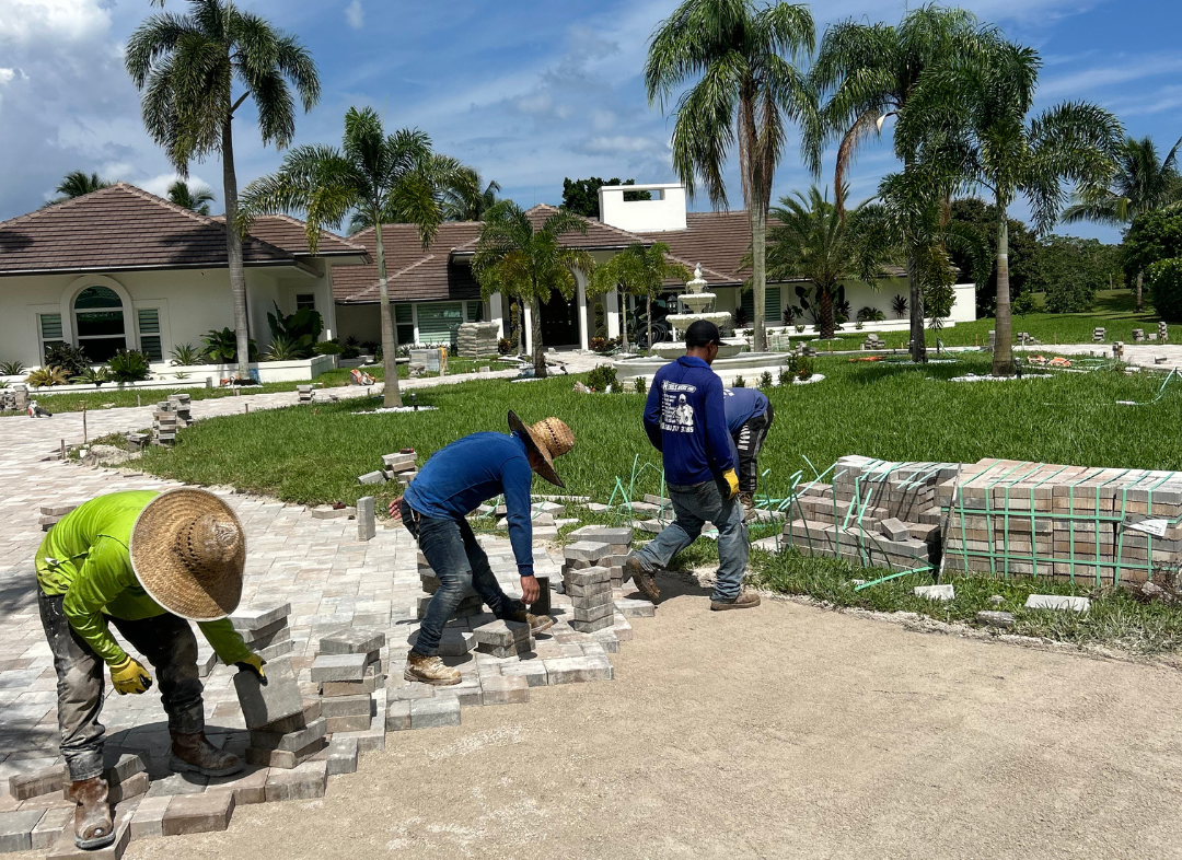 Paver job in Lake Worth by Hero’s Pavers