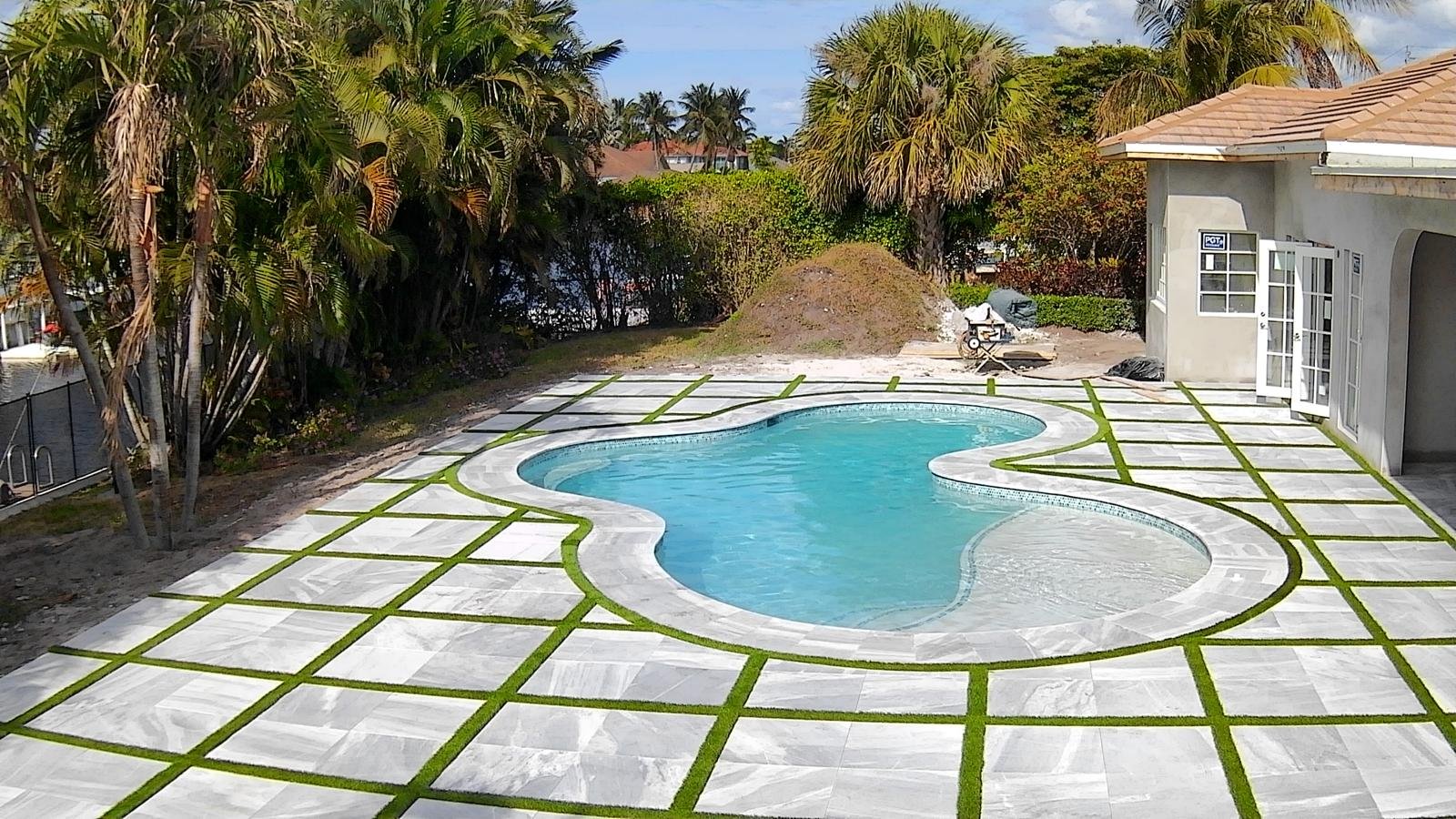 Paver job in Palm Beach County by Hero’s Pavers