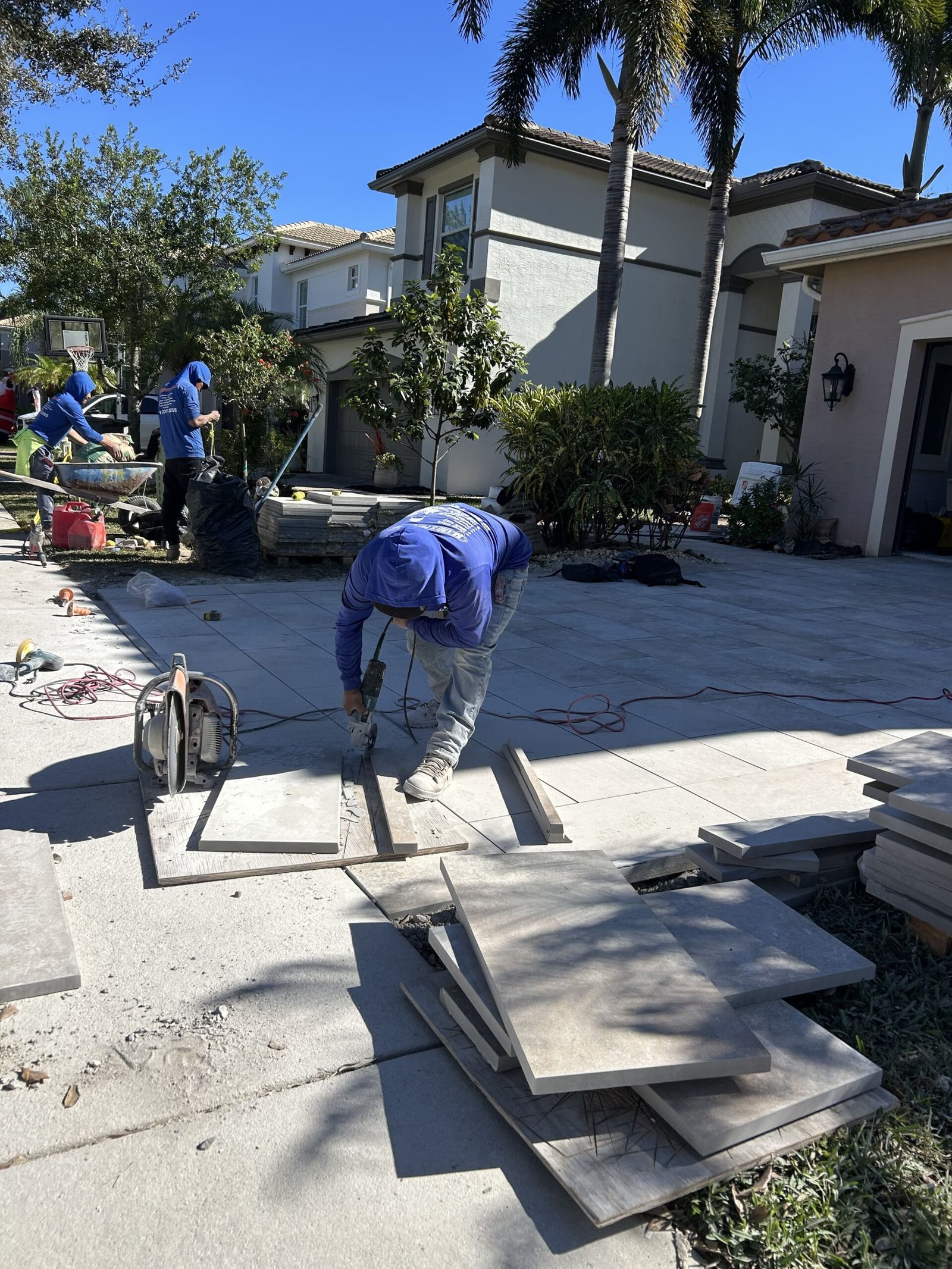 Paver job in Boynton Beach by Hero’s Pavers
