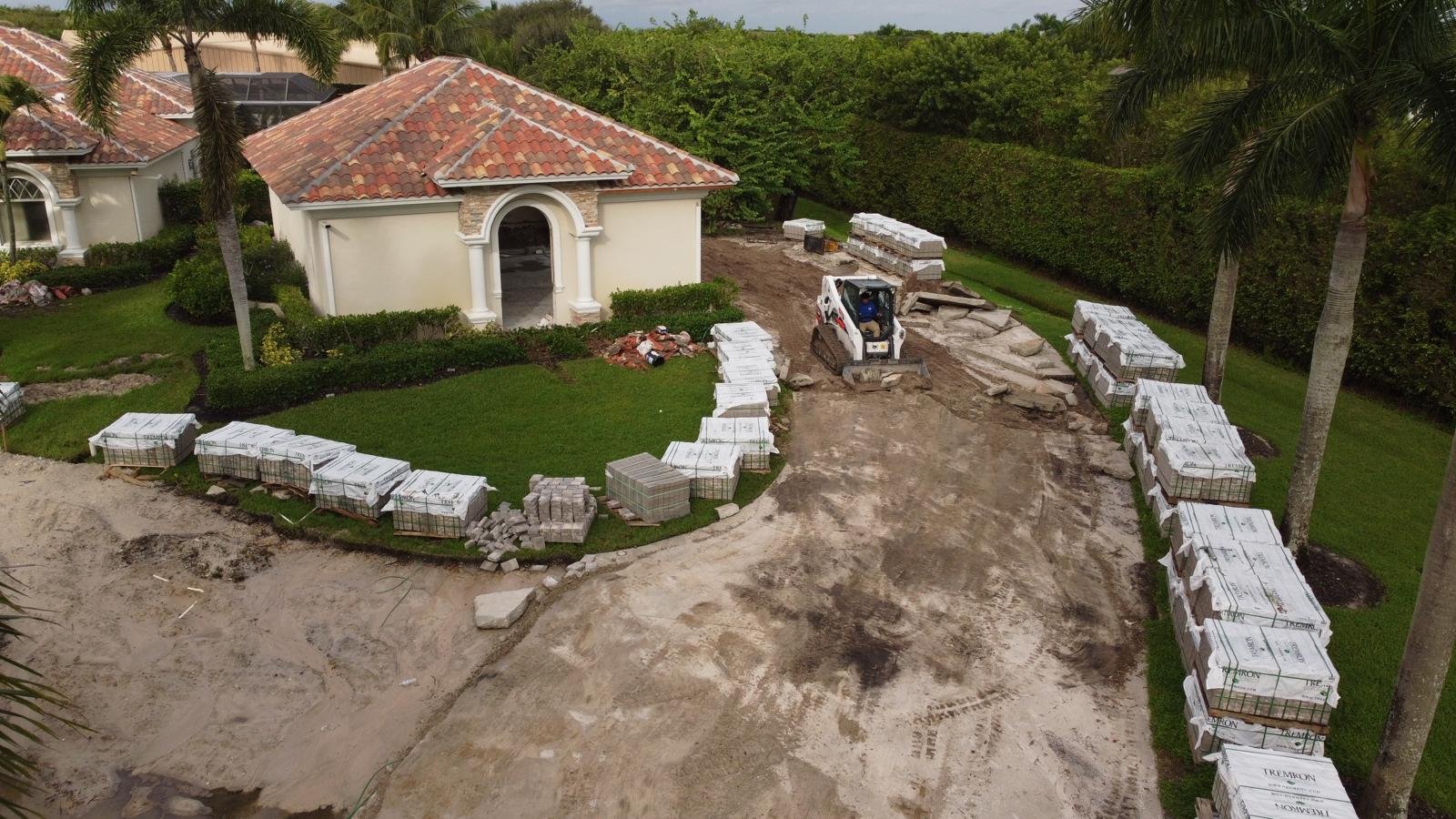 Paver job in Wellington by Hero’s Pavers